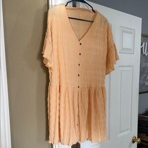 Love Peach V-Neck Mini Dress